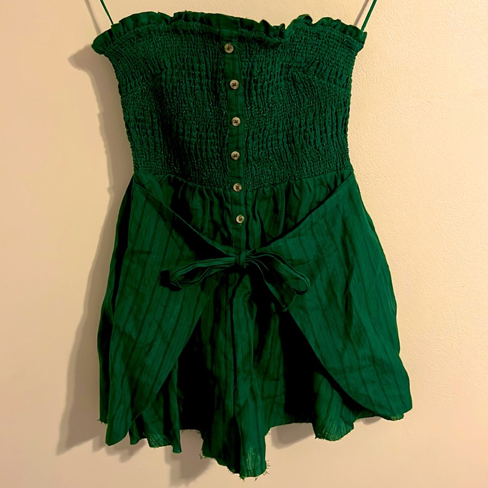 Hunter Green Romper